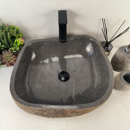 Раковина из речного камня RS-65472 48*43*16 0856