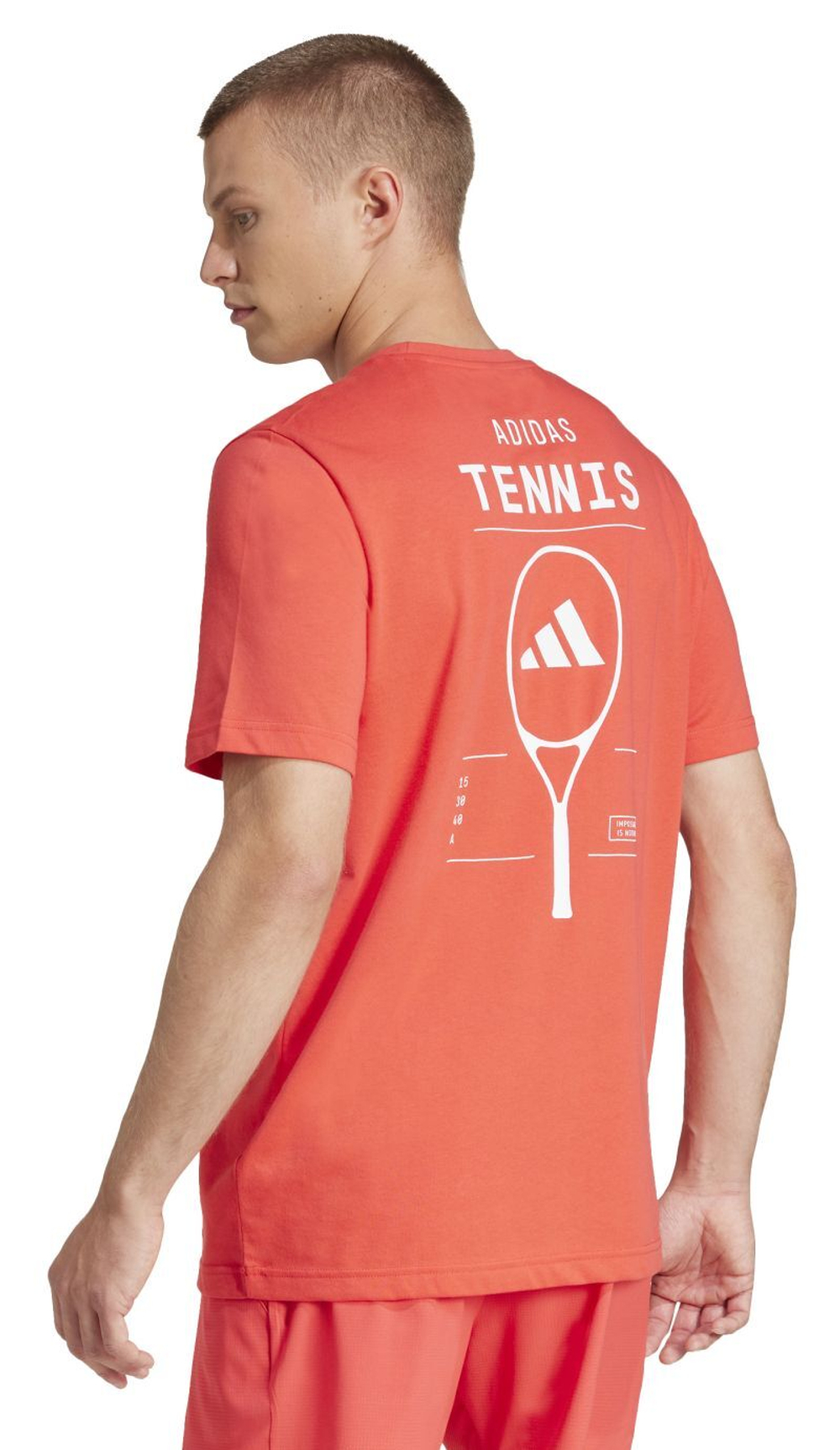 Мужская теннисная футболка Adidas Aeroready Tennis Category Graphic - красный