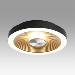 7753/18L MITRA LED SN 535 Светильник пластик/белый/черный/золотой LED 18Вт 4000K D320 IP54 QUANTUM