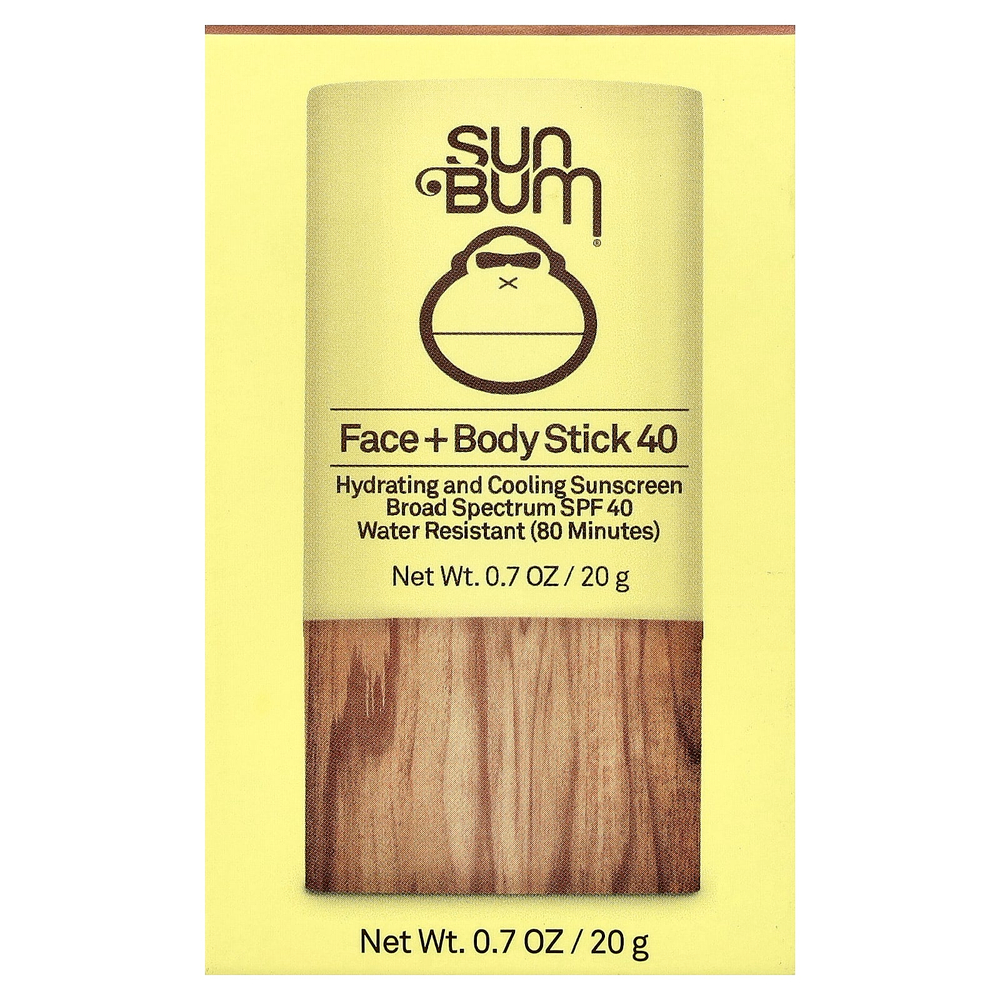 Sun Bum, стик для лица и тела, SPF 40, 20 г (0,7 унции)