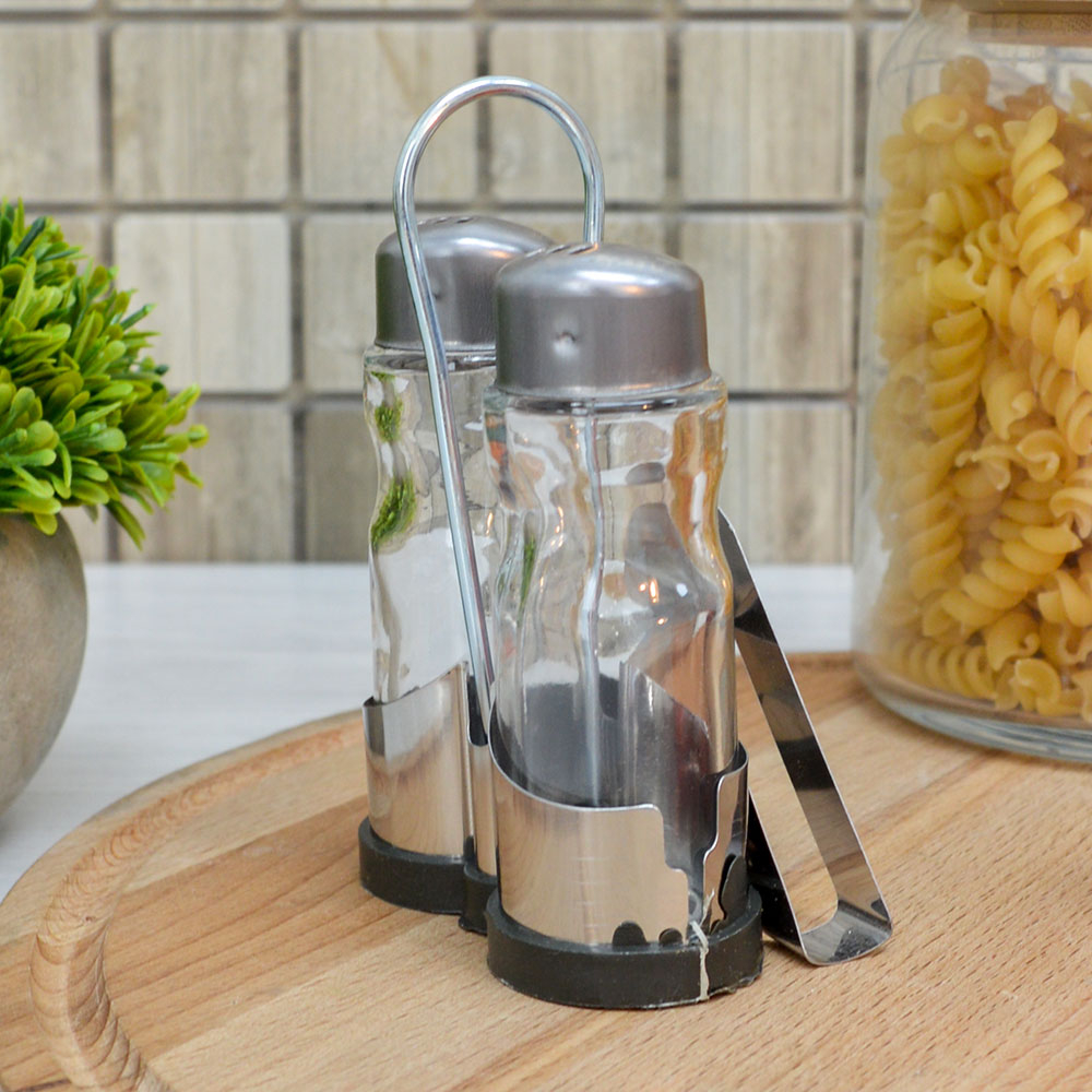 Набор для специй 2 предмета с салфетницей нерж