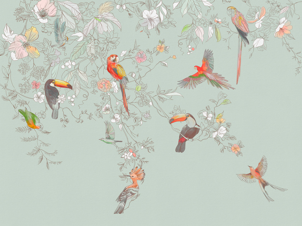 Дизайнерские обои Wall Street Blossom