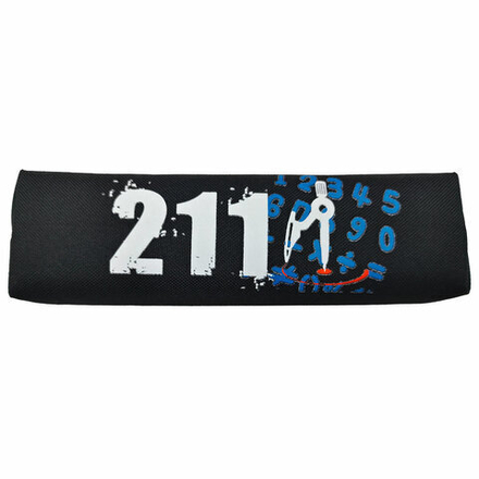 Пенал ЮНЛАНДИЯ ЮНИОР, 1 отделение, полиэстер, "Maths", 20х6х4 см, 273808