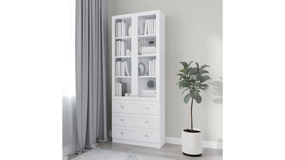 Стеллаж Билли 39 Белый Фасадный 0101 80*30*202 см,    Фиеста