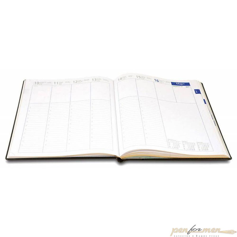 Еженедельник Letts Global Deluxe A4 кожа белые страницы (412 127110)