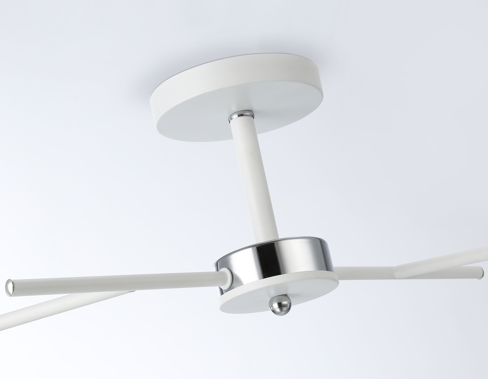 Светильник подвесной TR303201/2 WH/CH/FR белый/хром/белый матовый E27*2 max 60W 470*370*260