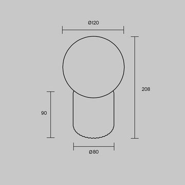 Настольная лампа светодиодная 3W 3000К MOD404RL-L3BG3K бежевый Omaggio Maytoni