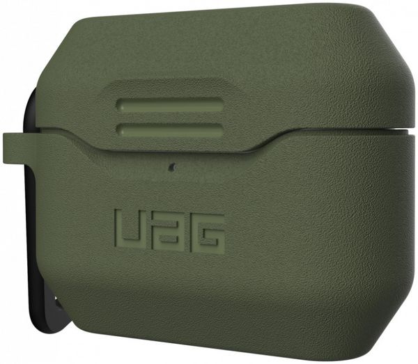 Чехол с карабином Urban Armor Gear (UAG) Standard Issue Silicone_001 Case для AirPods Pro, цвет Оливковый (Olive)