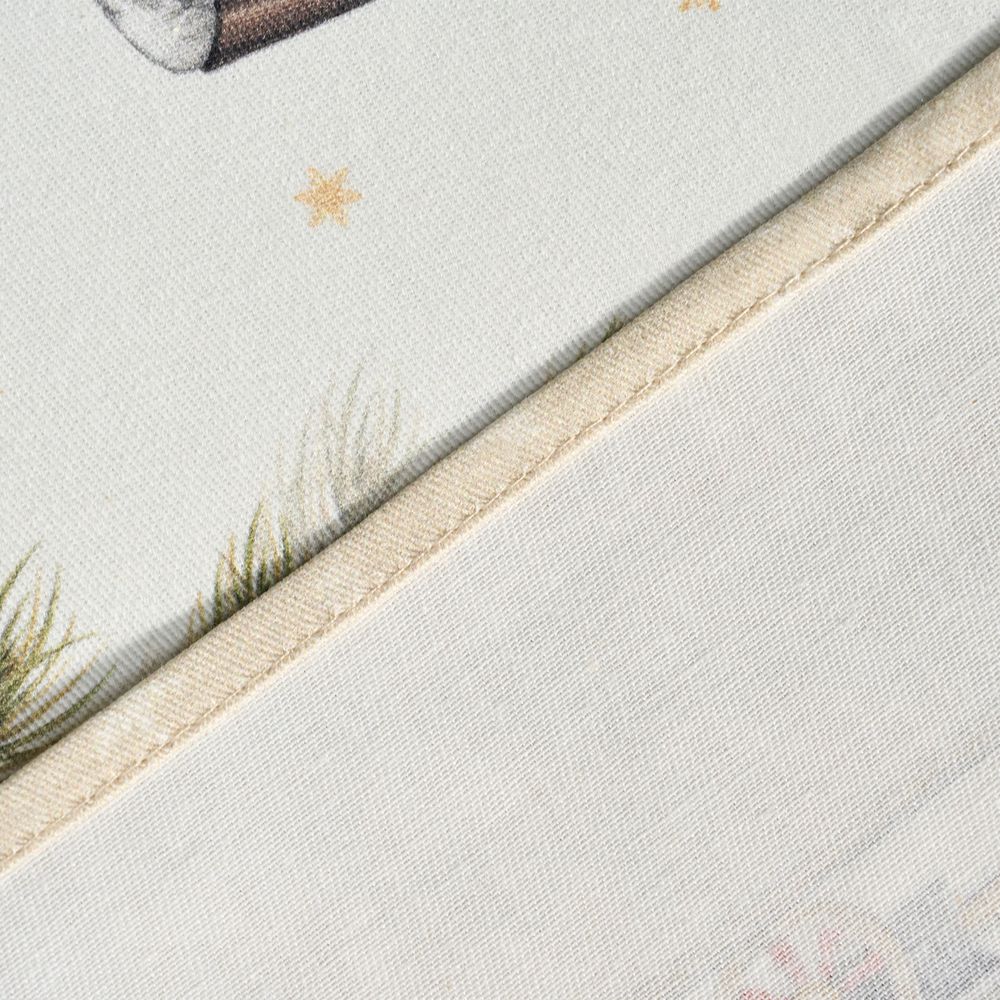 СКАТЕРТЬ ОВАЛЬНАЯ "ЩЕЛКУНЧИК" ,140Х180СМ ,БЕЖЕВЫЙ, 100% ХЛОПОК ,ТВИЛ