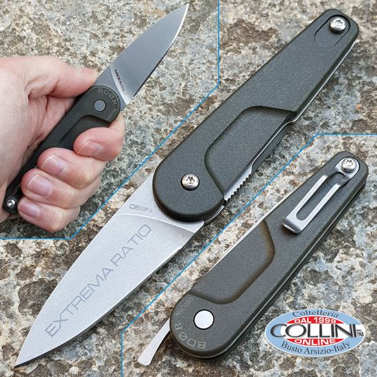 Складной нож Extrema Ratio BD0R SW GR - "BD0R" c клинком из стали Böhler N690, рукоять Нейлон