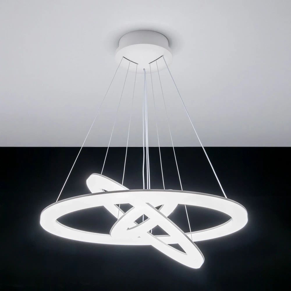 Citilux Электрон Смарт CL710A104S Умная люстра подвесная Белая