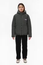 Куртка Ymkashix двухсторонняя графитовая / пурпурная