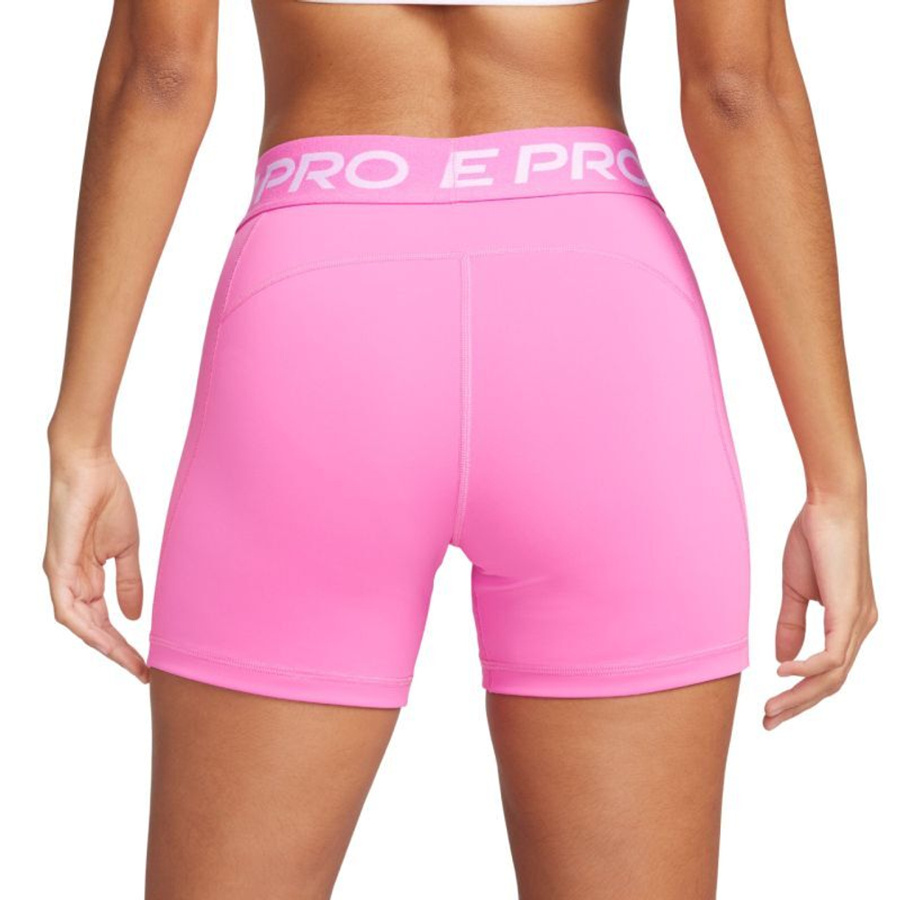 Женские Шорты теннисные Nike Pro 365 5in - playful pink/white