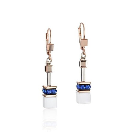 Серьги Coeur de Lion White-Blue 4013/20-0700