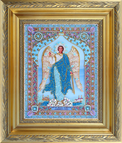 И-24 Набор для вышивания хрустальными камнями Ангел Хранитель домашнего очага