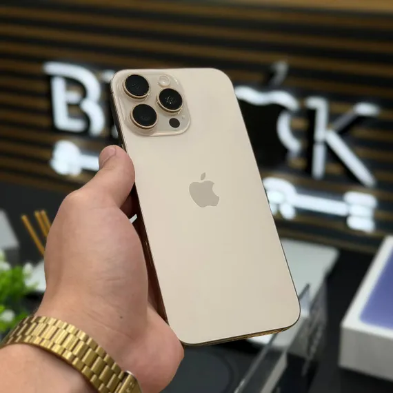 Б/У Телефон Apple iPhone 16 Pro Max 256 Gb Desert Titanium 89% (HL9QY7QX2T)