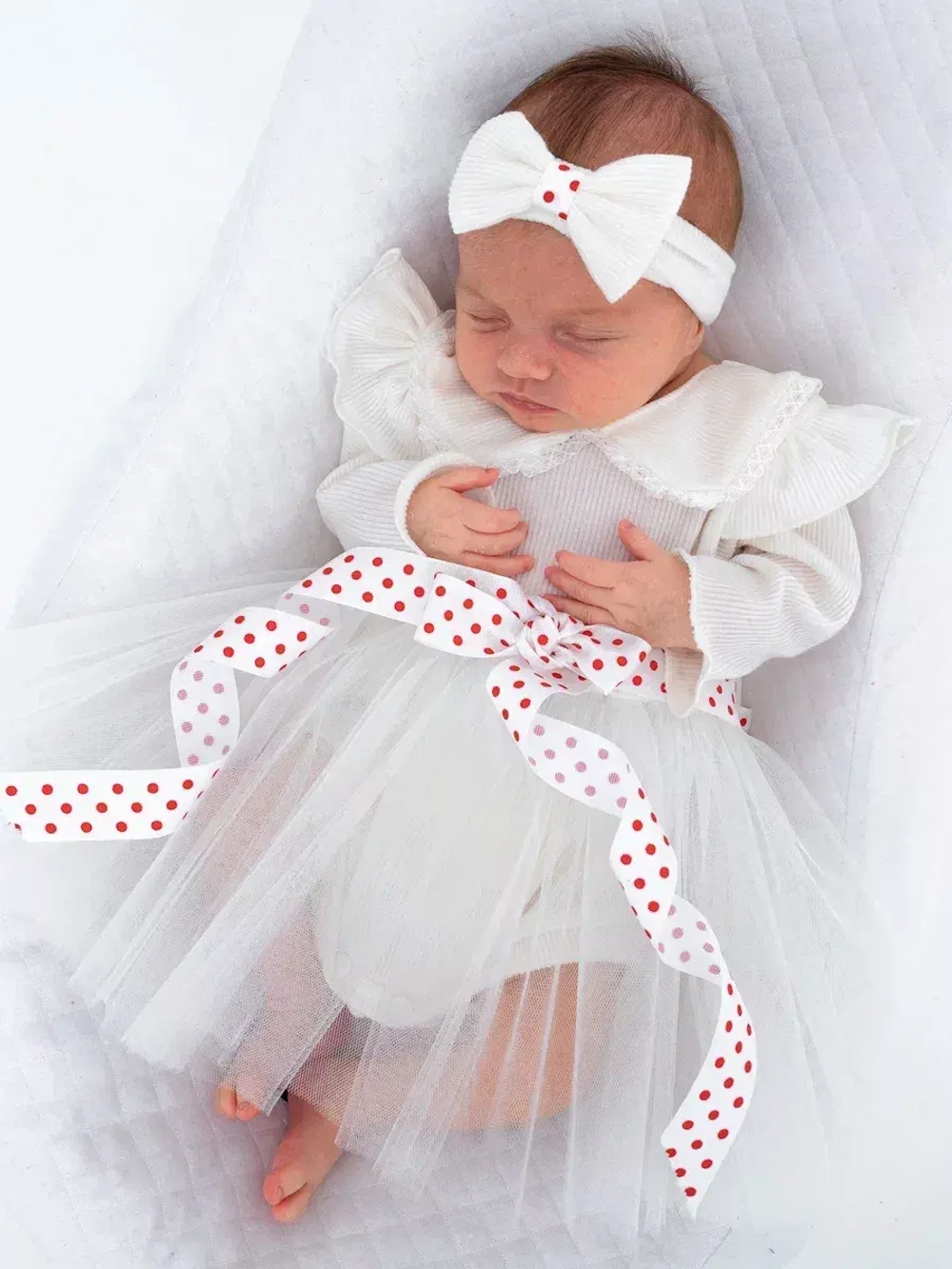 Платье-боди для новорожденной