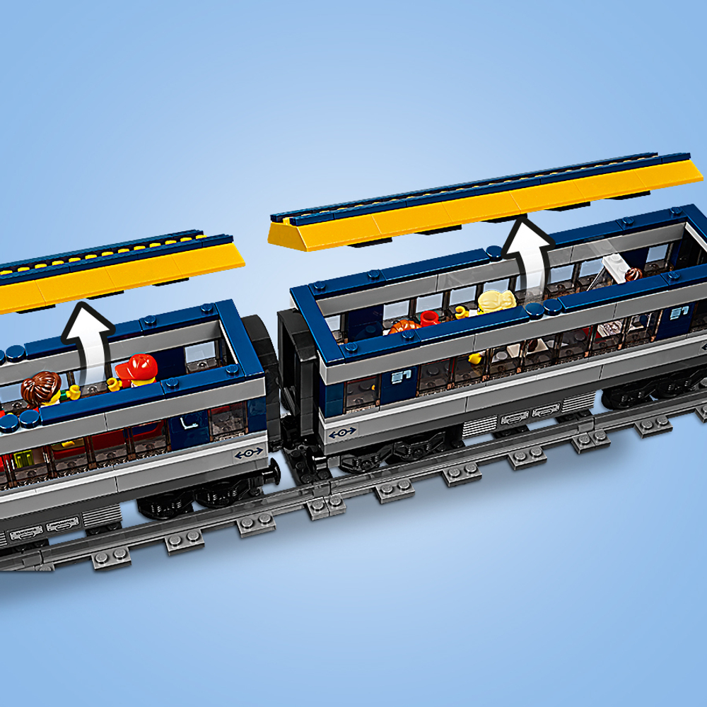 LEGO City: Пассажирский поезд 60197 — Passenger Train — Лего Сити Город