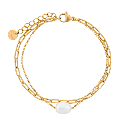 Браслет Fiore Luna PERLE CB03168-2 BW/G