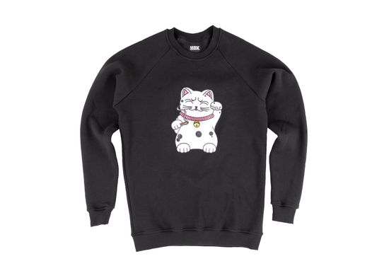 Свитшот HOOK Котик чёрный