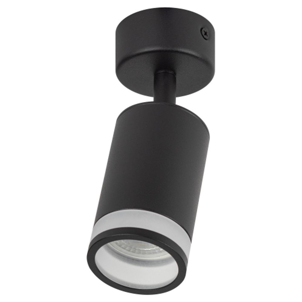 Светильник настенно-потолочный спот ЭРА OL23 BK под лампу MR16 GU10 поворотный черный