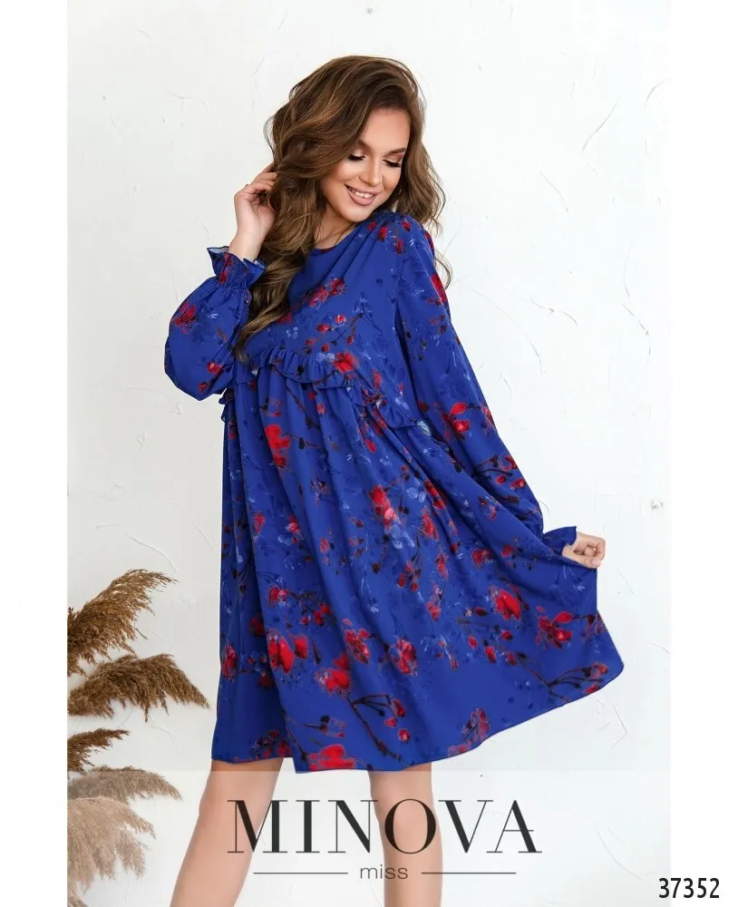 Платье 3131-синий Minova
