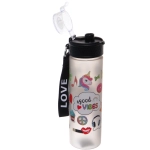 Бутылка питьевая пластиковая 650мл «Летний спорт» матовая, микс цветов