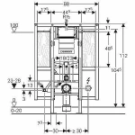 Система инсталляции для подвесного унитаза Geberit Duofix 111.375.00.5