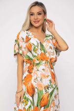 Платье Летнее настроение (оранжевое) П13726-7М LT Collection