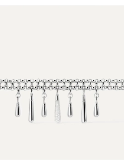 Колье Jelly Choker Серебро 925 пробы покрытое родием