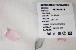 Ткань для штор Mediterraneo Petalos (Медитерранео Петалос) B 01 Rojo