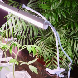 UFP-M02C-450 WHITE POLYBAG SET2 Подставка для светильника ULI-P. на прищепке. длина трубки 450мм. набор из 2шт. Белая. ТM ФитоЛето