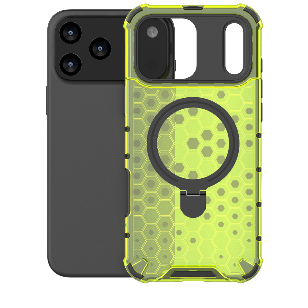 Прозрачный чехол Honeycomb Stand Case для iPhone 17 Pro Max