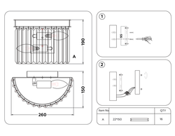 Ambrella Настенный светильник с хрусталем Traditional TR5106