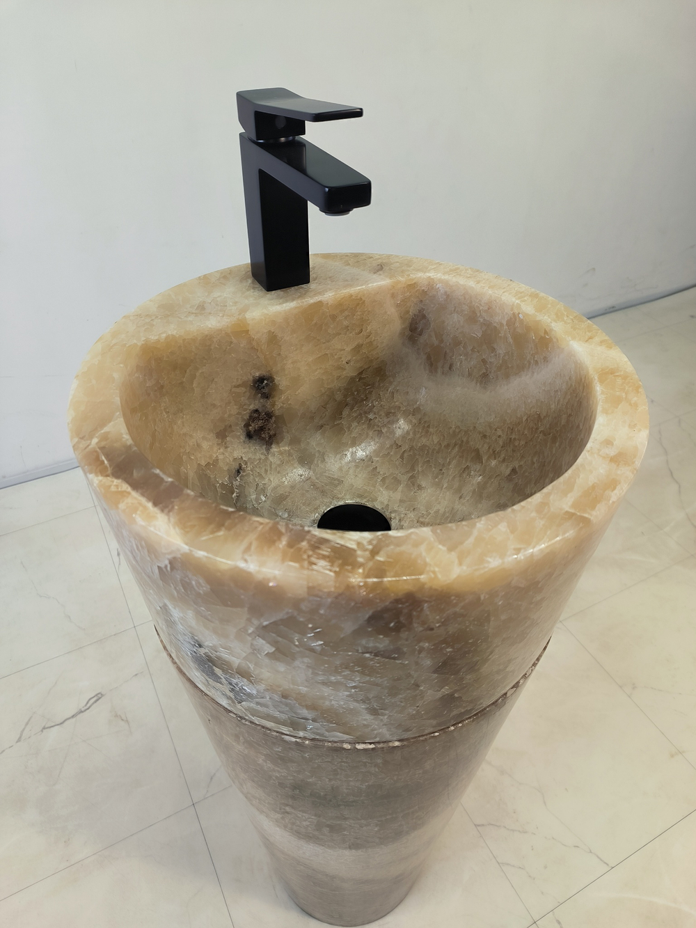 Раковина напольная из оникса Sunset ON-61348 (40*40*90)