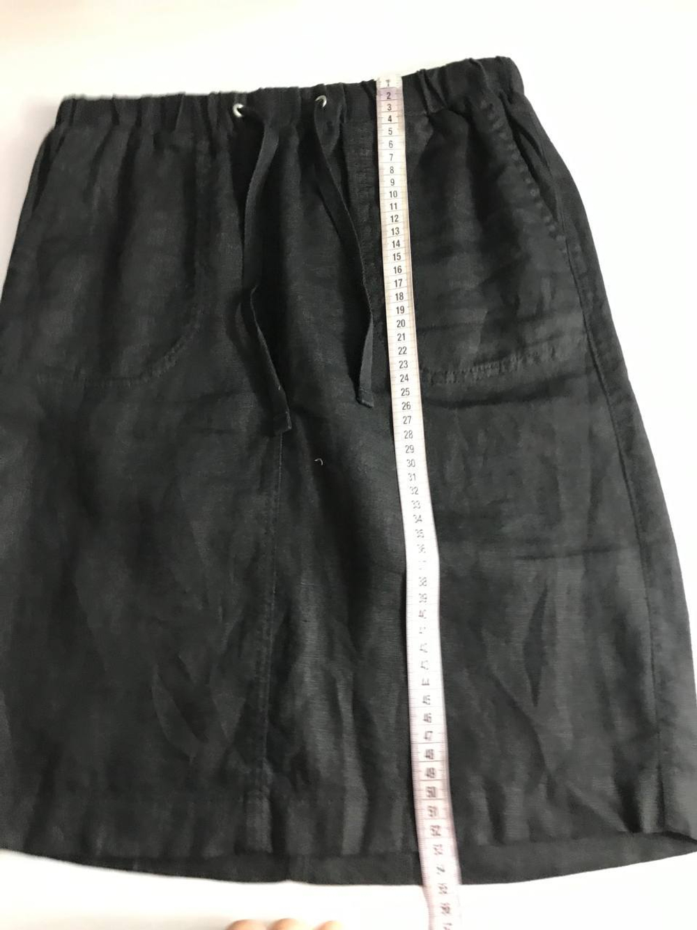 Юбка Mark&Spencer льняная, маркировка 34, визуально на 40 размер