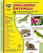 Карточки развивающие "Супер. Домашние питомцы", 16 картинок с текстом 173х220мм (Сфера)