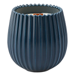 Свеча ароматическая с деревянным фитилём nutmeg, leather & vanilla из коллекции edge, синий, 60 ч