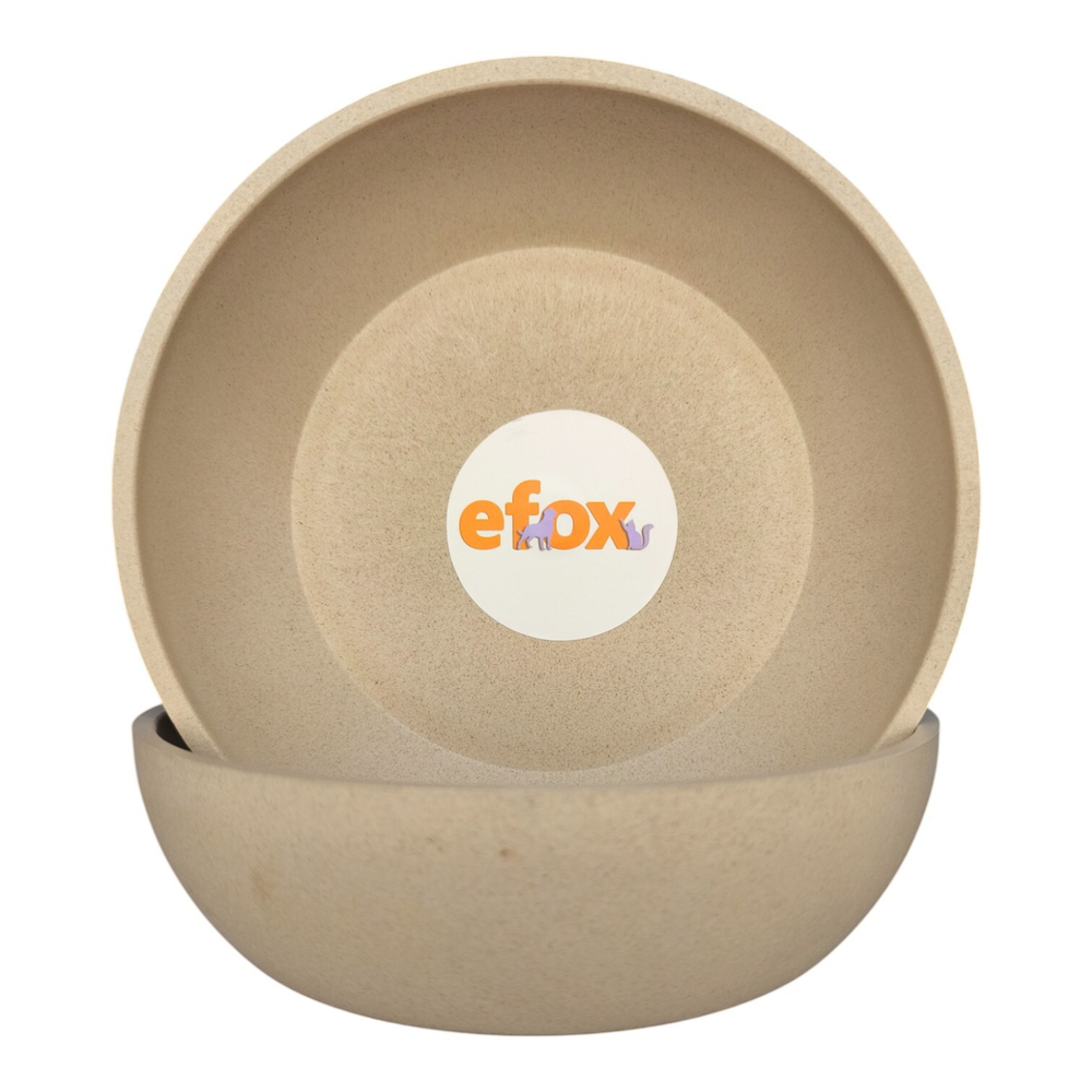 Миска "efox" LUNA для питомцев из бамбука, форма чаша