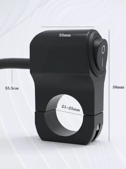 Кнопка вкл/выкл для руля электросамоката, велосипеда, мопеда