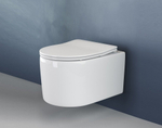 Комплект подвесной безободковый унитаз Ceramica Nova Moments Rimless CN3003 37 x 49 x 34 см с сиденьем Soft Close + инсталляция Geberit Delta 458.163.21.1 с панелью смыва, хром глянцевый