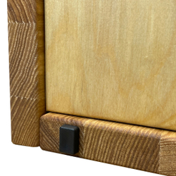 Ящик кейс органайзер из натурального ясеня для хранения до 120 виниловых пластинок (LUXBOX)