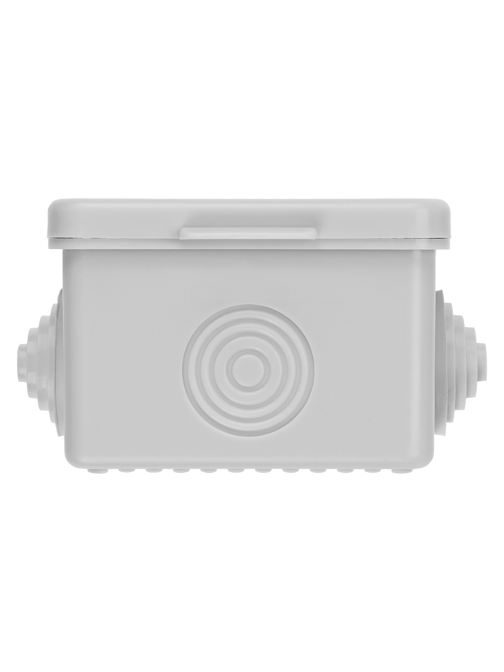 Распаячная коробка ОП 65х65х50мм, крышка,  IP54, 4вх. TDM SQ1401-0111
