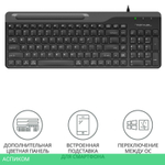 Клавиатура A4Tech Fstyler черный/серый (FK25)