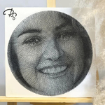 Фотокартина нитями Mini RingString своими руками, основа картины квадрат, создается нитями по вашей фотографии