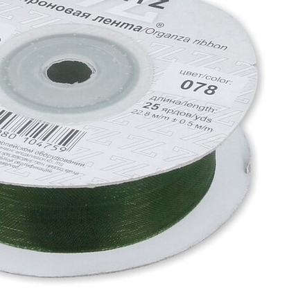 Лента капроновая 10 мм,  цв.078 болотный