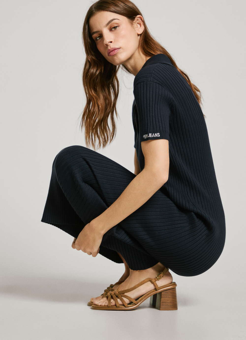 Босоножки на каблуке Pepe Jeans