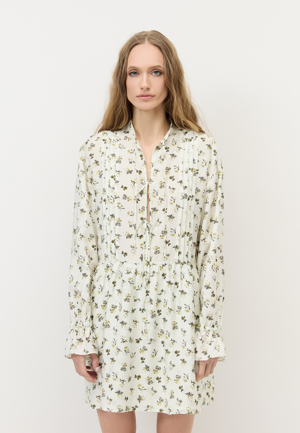 Платье мини с завязками