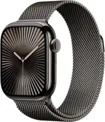 Apple Watch Series 10, 42 мм, корпус из титана цвета сланцевый титан, «миланская петля» сланцевого цвета (MX053)