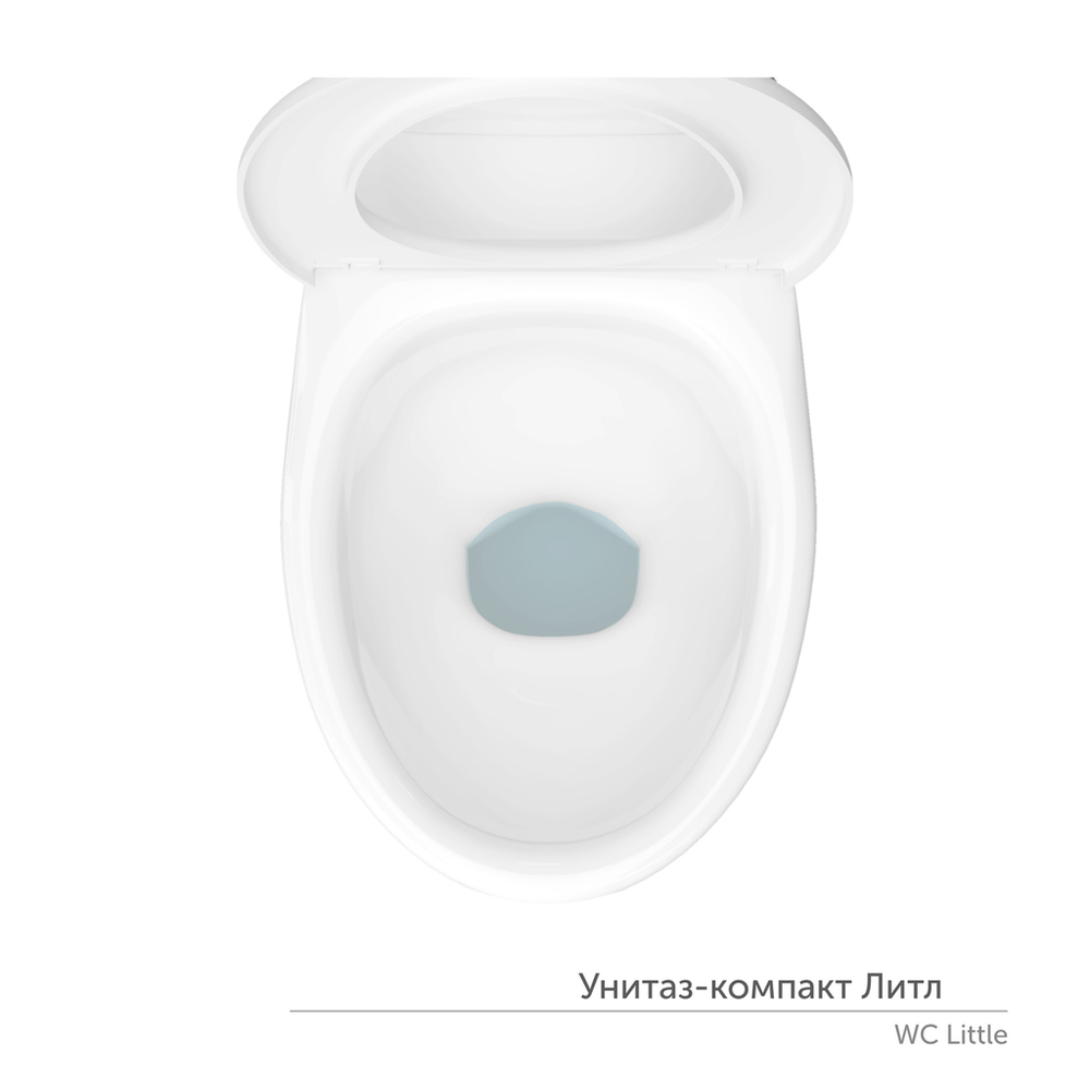 Унитаз-компакт "Литл"детский МС Инкоэр-Б1 (ниж.подв.,кос.вып,сид.б/крыш1кн бел.арм) КЕРАМИН